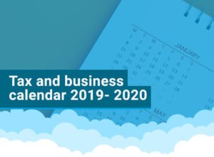 Tax and business calendar 2019- 2020