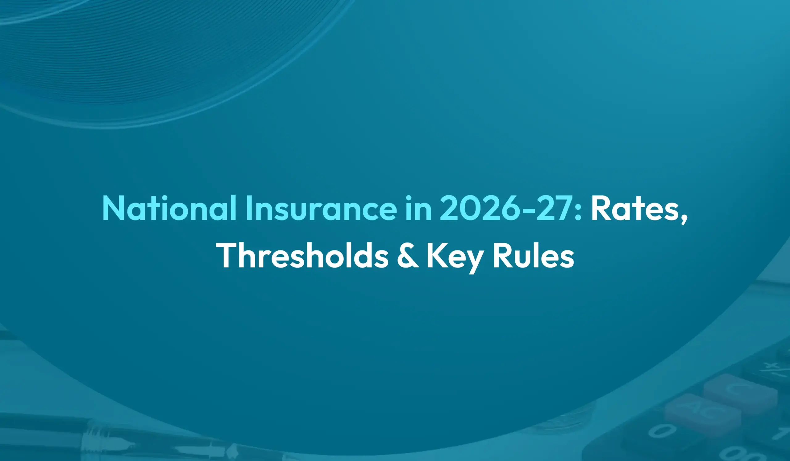 National Insurance thresholds